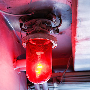 红灯正方形红色危险照片警告图片