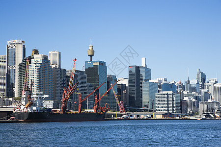 澳大利亚悉尼船运假期风光摩天大楼货物城市市中心水平旅行起重机图片