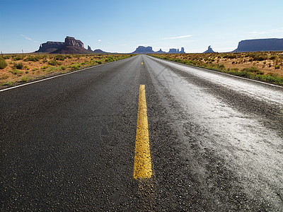 景色沙漠道路运输沥青地平线假期旅行中心照片旅游台面水平图片