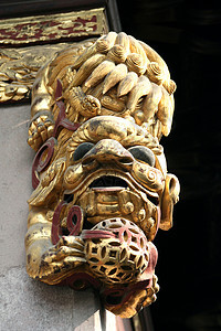古中国雕塑寺庙艺术神话艺术品背景图片