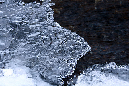 冰层形成宏观雪花流动冰柱温度冷冻清凉水晶季节天气图片