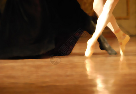 芭蕾插图国王平衡舞蹈音乐会平行法庭演员编排快板白色背景图片