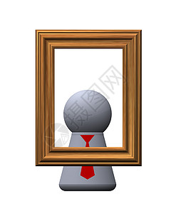 肖像绘画窗户金子控制板照片空白画廊艺术家插图边界图片