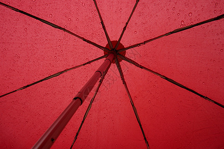 在我的伞下织物飞沫庇护所暴雨拉伸阳伞风暴折痕红色淋浴图片