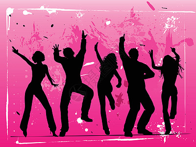 政党人口时光插图女性享受派对舞蹈家乐趣喜悦男人音乐图片