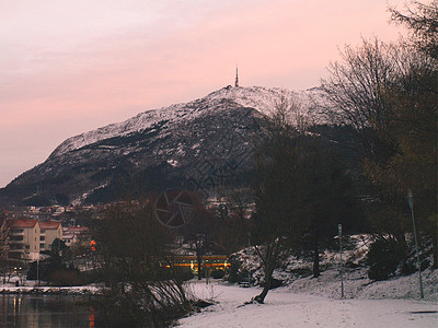 冬季在卑尔根图片