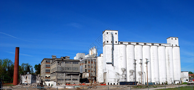 损坏建筑瓦砾工厂经济图片