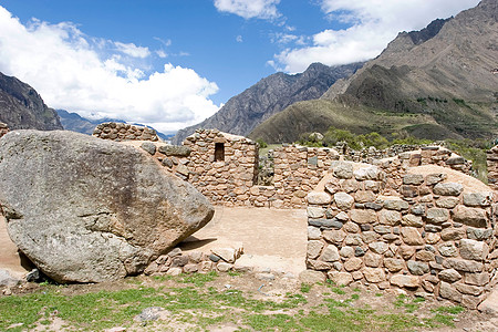 Inca 轨迹村庄高度热带疾病定居马丘废墟太阳游客入口图片