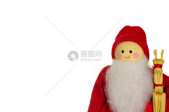 圣诞父亲娃娃脸颊礼物季节活动驯鹿微笑庆典稻草帽子孩子们图片