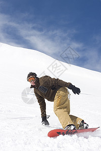 滑雪蓝色青少年夹克冻结季节滑雪板衣服天空乐趣单板图片