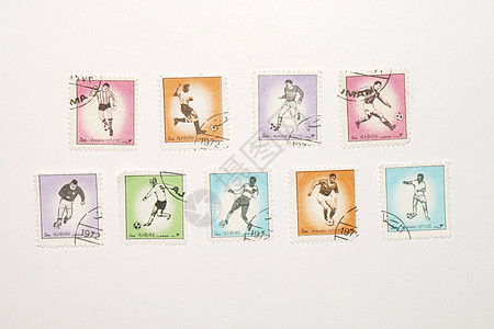 足球邮票邮资运动邮政背景图片