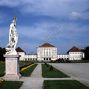 慕尼黑尼芬堡宫公园旅行花园游客图片