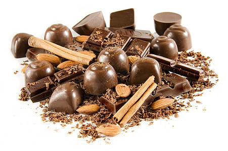 美味的巧克力混合巧克力图片