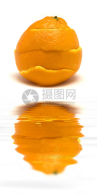 疗愈果树橙子愈合反射活力橙皮热情生活海洋镜子图片