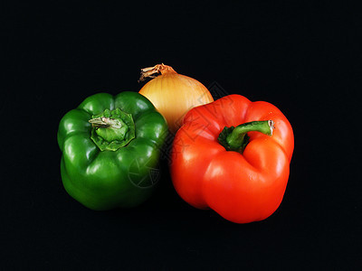 洋葱和贝尔辣椒胡椒食物蔬菜青椒图片