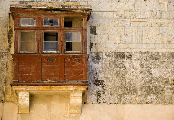 中世纪和废弃精神建筑建筑学阳台窗户房子工匠图片