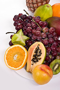 水果果核心饮食营养木瓜水果食物菠萝健康甜点奇异果图片
