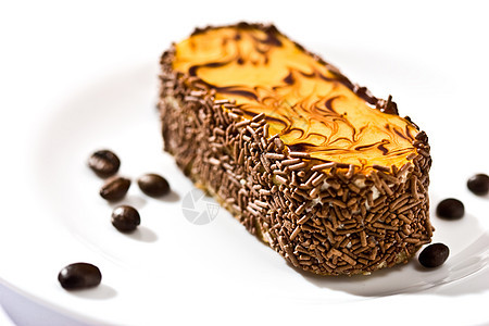 花边蛋糕甜点味道食物糕点美食营养饮食咖啡色巧克力图片
