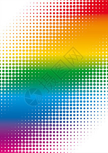彩色点背景溺爱艺术框架教育文凭蓝色海浪印刷光谱彩虹图片