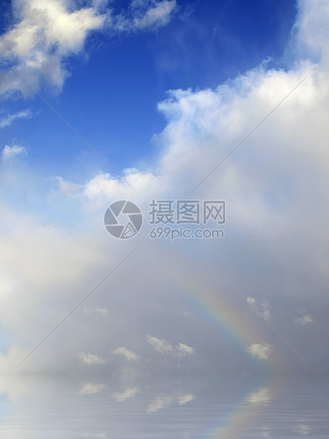在彩虹之上风暴棱镜编队天空天气气候生态插图乐队气象图片