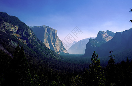 约瑟米特红杉荒野花岗岩悬崖公园树林国家旅行游客世界图片