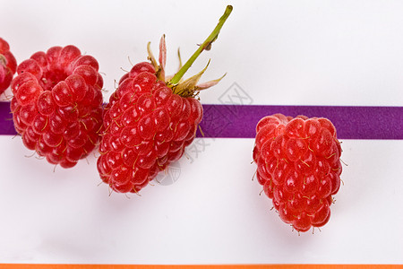 树莓草莓食物宏观种植覆盆子水果生态营养饮食红色甜点图片