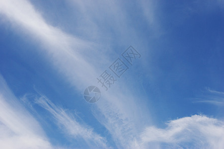 蓝蓝天空层云蓝色高层云背景图片