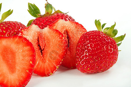 草莓种子养分白色植物宏观农业甜点蔬菜工作室早餐图片