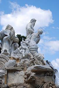 海王星喷泉风格历史雕像花园雕塑旅游公园图片