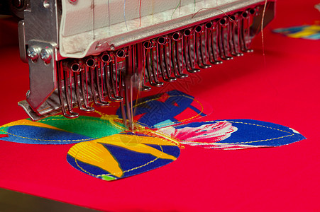 制造制成品模式线程机床缝纫样本刺绣球衣货物衣针图片