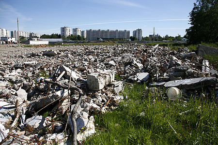 碎片损害工业材料地震垃圾城市垃圾场残骸灾难建筑图片