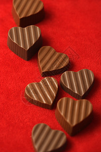 巧克力 情人红色的周年纪念日高清图片