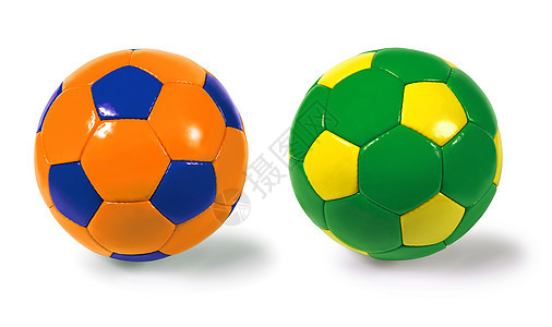 足球球闲暇竞技游戏圆形娱乐皮革运动绿色橙子团队图片