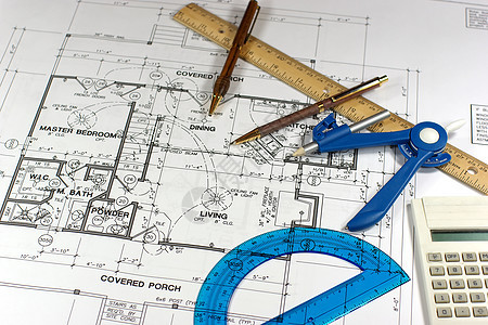 下楼规划房子计算器草稿统治者打印测量蓝色地面罗盘图片
