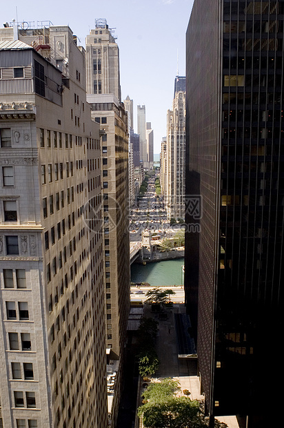 芝加哥建筑奢华结构天空办公室业务玻璃工作公寓玻璃砖城市图片