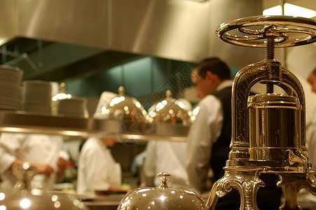 厨房餐厅酒店厨师背景图片
