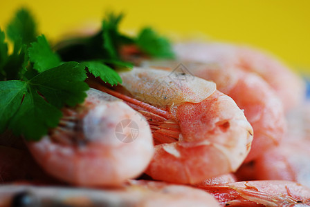 虾海鲜营养黄色美食食物解析节食红色盘子海洋图片