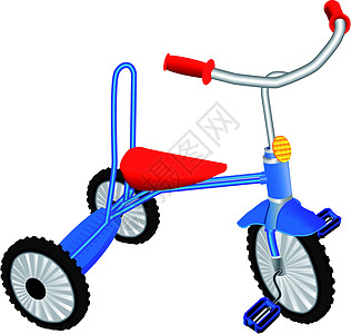 儿童三轮车娱乐乐趣车轮插图青年孩子们旅行踏板三轮游戏图片