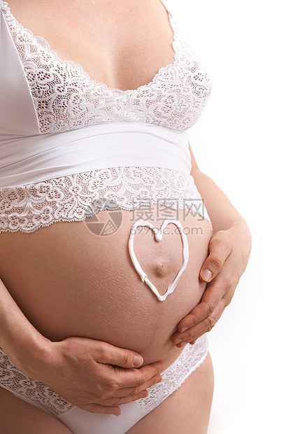 怀孕新娘母性手臂大肚腩女士内衣母亲婴儿衣服腹部图片