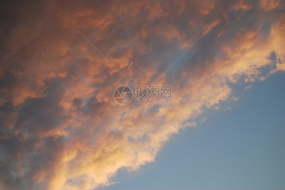 日落时天云图片