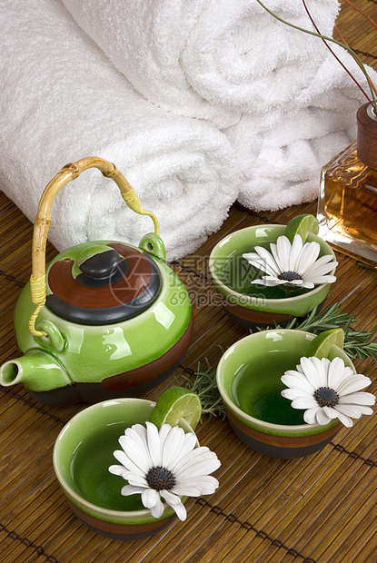 斯帕按摩芦荟护理饮料雏菊香水毛巾卫生治疗香气图片