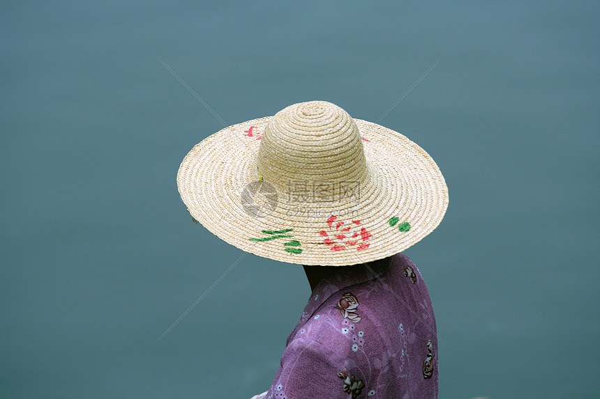 中国妇女中国人生活女性衣服国家帽子传统乡村女士配饰多样性图片