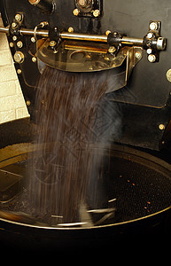 咖啡烤炉咖啡店棕色机器咖啡馆咖啡屋焙烧炉豆子背景图片