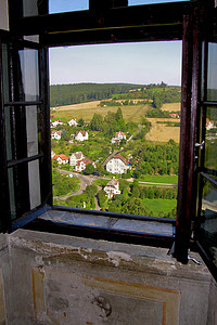 Czekh的Shtenberg城堡房子旅游天空历史性建筑蓝色建筑学故事文化地标图片