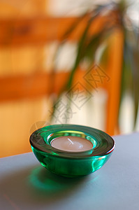 蜡烛装饰绿色圆圈房子戒指图片