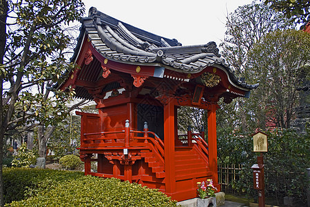 日本圣殿游客红色浅草寺庙宗教神社图片