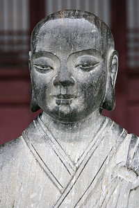 中国佛教雕像背景图片