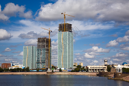 城市风景办公室建筑学天空景观场景玻璃天际街道地标阳光图片