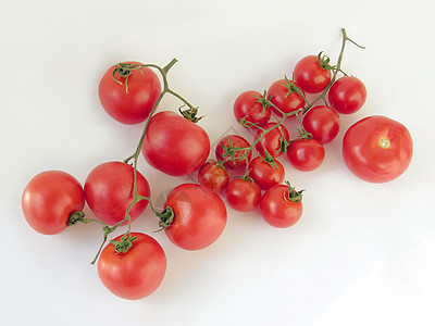 番茄团食物蔬菜水果红色背景图片