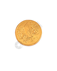 一枚乌克兰hryvnya硬币图片